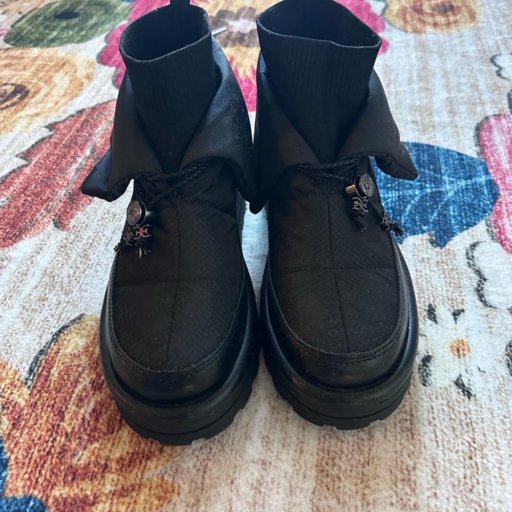 Sam Edelman Black Combat & Moto Boots